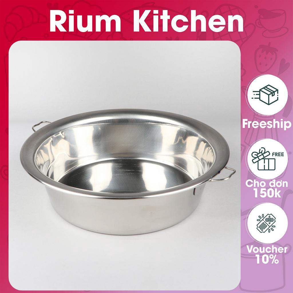 Khay tròn đựng thức ăn hoặc làm bánh inox 304 cao cấp KTB01 – Gia dụng bếp
