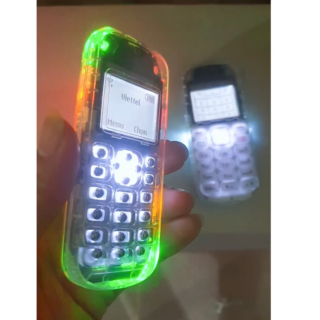 ( Phím Bi) - Điện thoại Nokia 1202, 1280 Độ 10 Bóng Nháy + 1 Bóng Led 7 Màu RGB