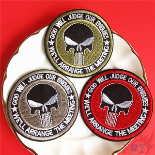 Miếng vá ủi thêu phong cách MARVEL Punisher độc đáo