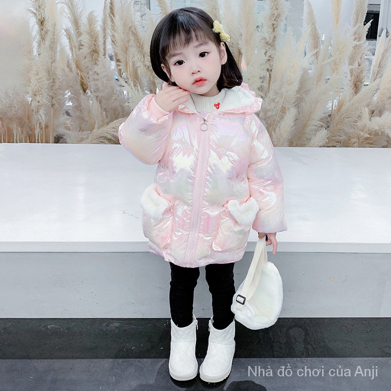 Girls Light Down Cotton Clothes 2020New Winter Clothes Baby Girls Thick Cotton Children Warm Cotton Jacket