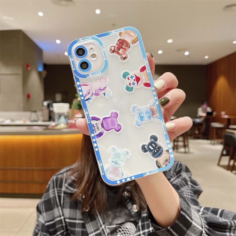 Ốp lưng iphone trong hoạt hình gấu bảo vệ cam 6/6s/6plus/6splus/7plus/8plus/x/xsmax/11/11promax/12/12pro/12promax/13
