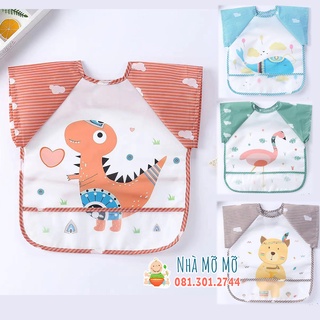 Áo yếm ăn dặm BLW cho bé có máng loại nhẹ - Nhà Mỡ Mỡ