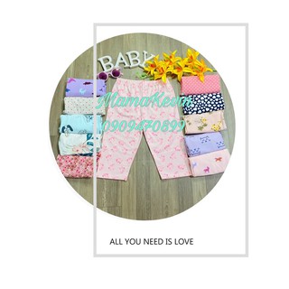 Set 3 Quần Lửng Legging Hoa Văn Cho Bé 8-40Kg Chất Cotton Mềm Mại