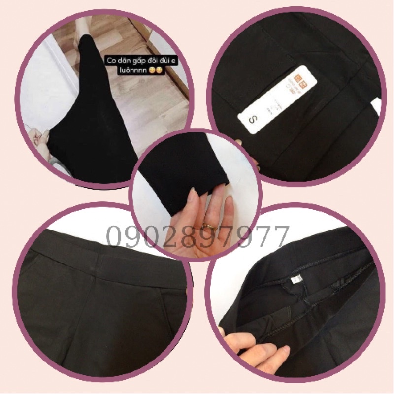 Quần legging nữ lưng cao cotton 4 chiều dày cao cấp hàng vnxk PUTAME QLD170 | BigBuy360 - bigbuy360.vn