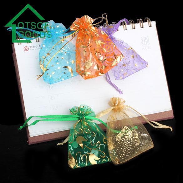 50 cs Jewelry Candy Pendent Mini Gift Pouch Bags Wedding