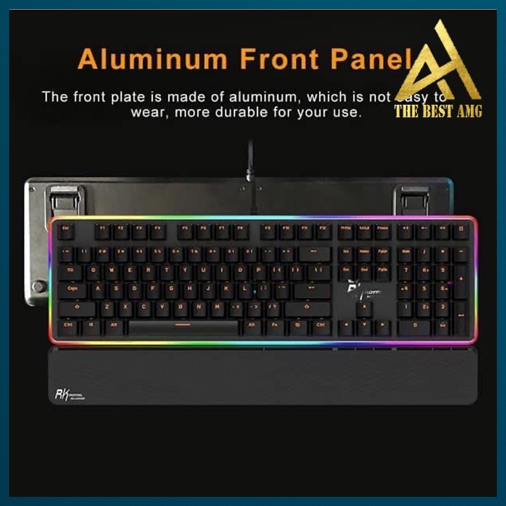 Bàn Phím Cơ Gaming Keycap Xuyên Led Đổi Màu ROYAL KLUDGE RK919 Bàn Phím Máy Tính Laptop Có Dây Keyboard Chơi Game