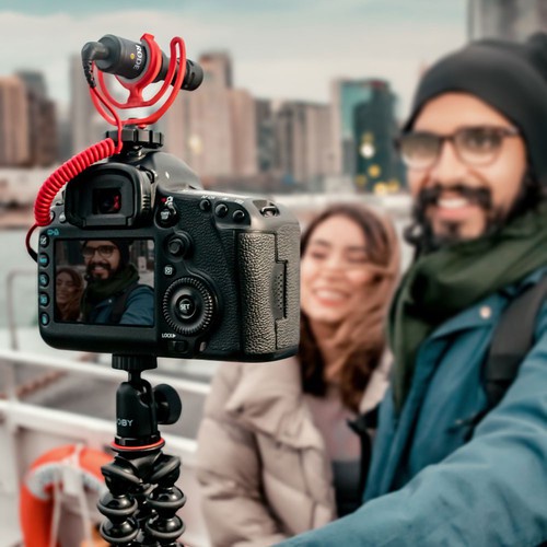 Denshitaro Micro cho máy quay Rode VideoMicro mic thu âm Chuyên Nghiệp cho Youtuber, TikToker D00-756