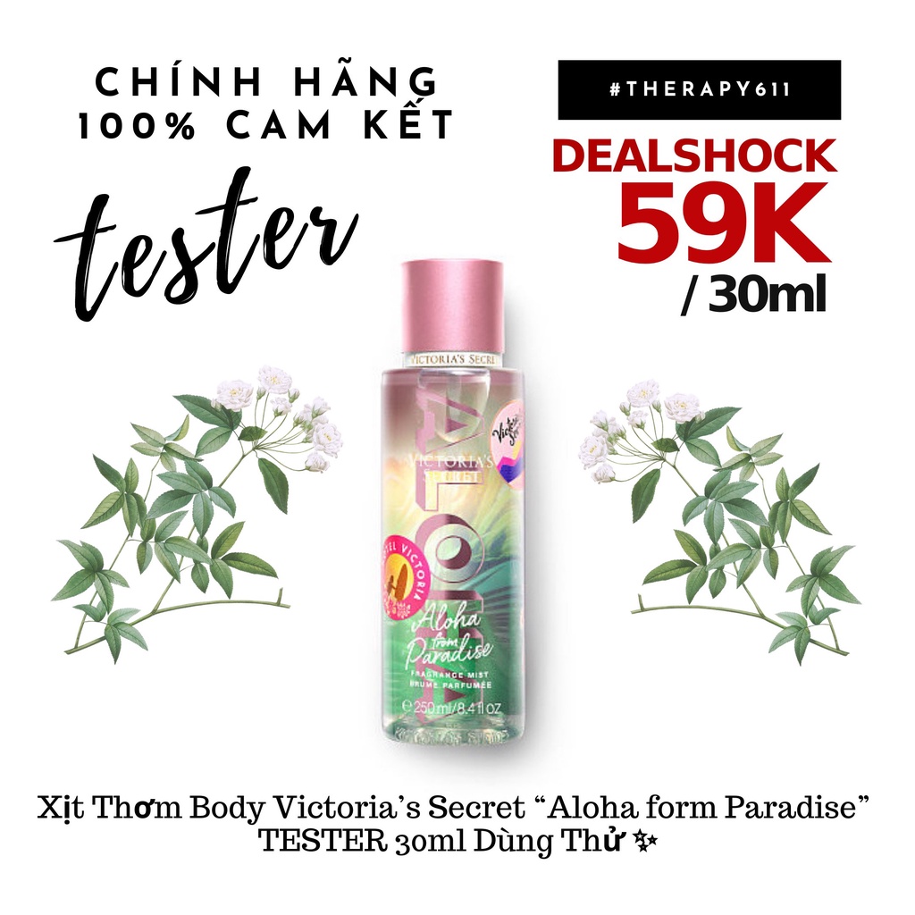 ..::✨Xịt Thơm Body Victoria’s Secret Aloha From Paradise 30ml/50ml/100ml✨::..