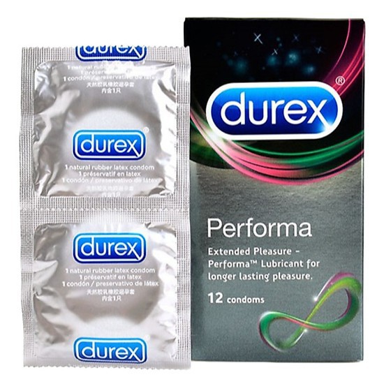 (FS50K)Kéo Dài Cuộc Yêu Bao Cao Su Durex Performa hộp 12 chiếc