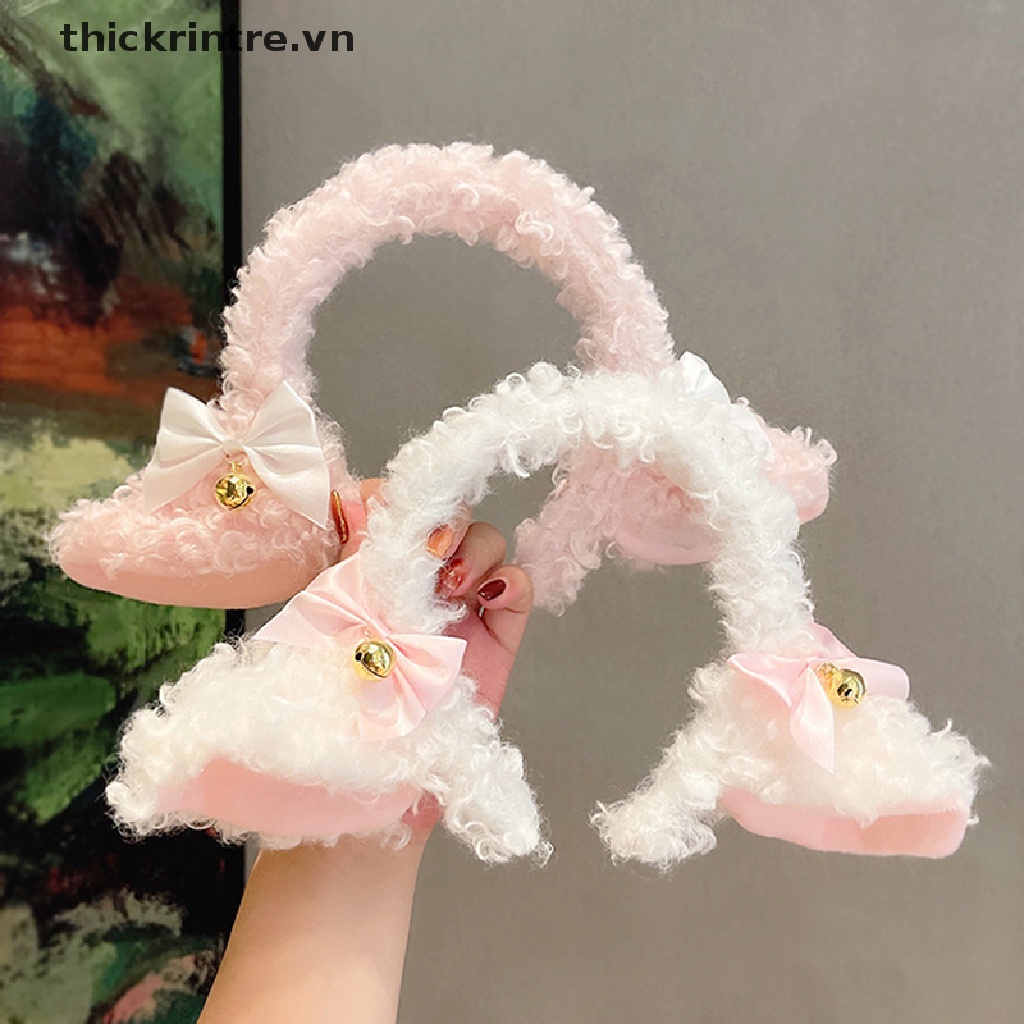 Băng Đô Tai Mèo Bông Hóa Trang Dễ Thương