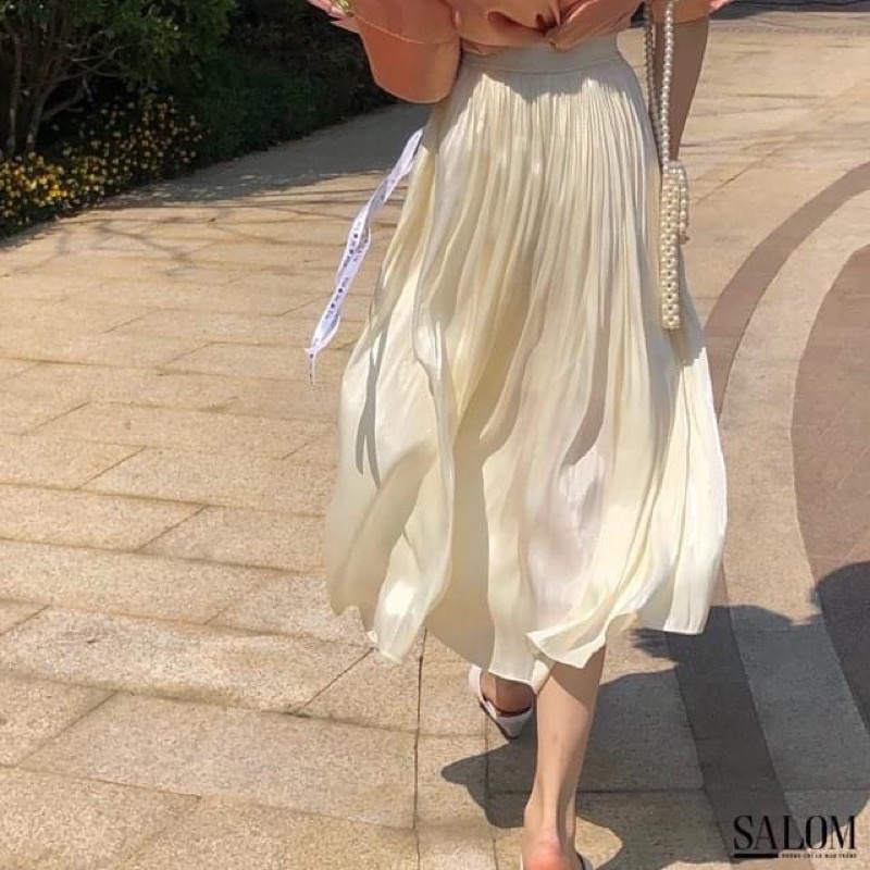 chân váy chất bóng midi 525 | BigBuy360 - bigbuy360.vn