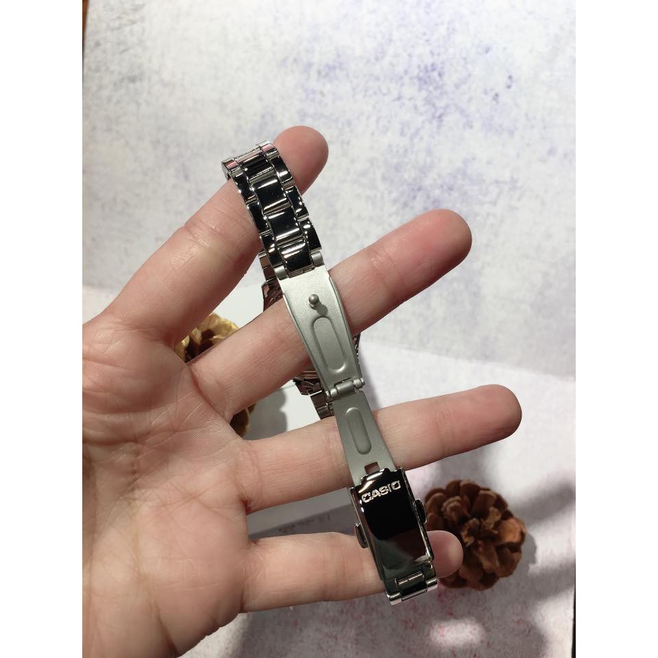 Đồng hồ nữ CASIO chính hãng LTP-E164D, dây kim loại