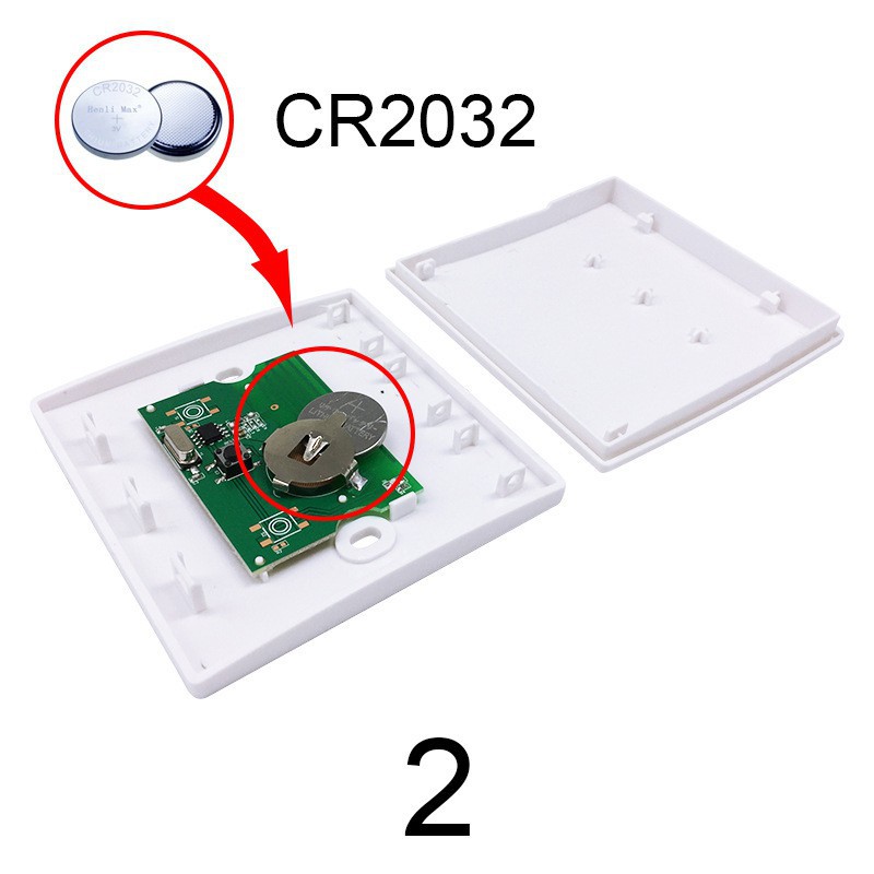 Remote Điều Khiển Từ Xa Dán Tường RF 433MHz Cho Nhà Thông Minh