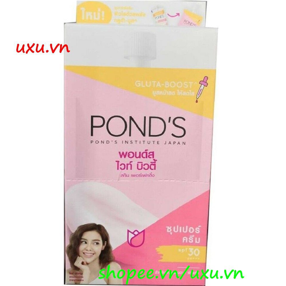 Hộp 06 Goi x 7G Kem Dưỡng Da Ban Ngày Ponds White Beauty Làm Trắng Hồng Rạng Rỡ, Với uxu.vn Tất Cả Là Chính Hãng.