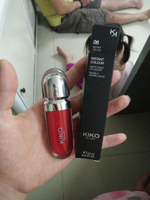 Son kem lì Kiko Instant colour matte liquid lì colour 6.5ml