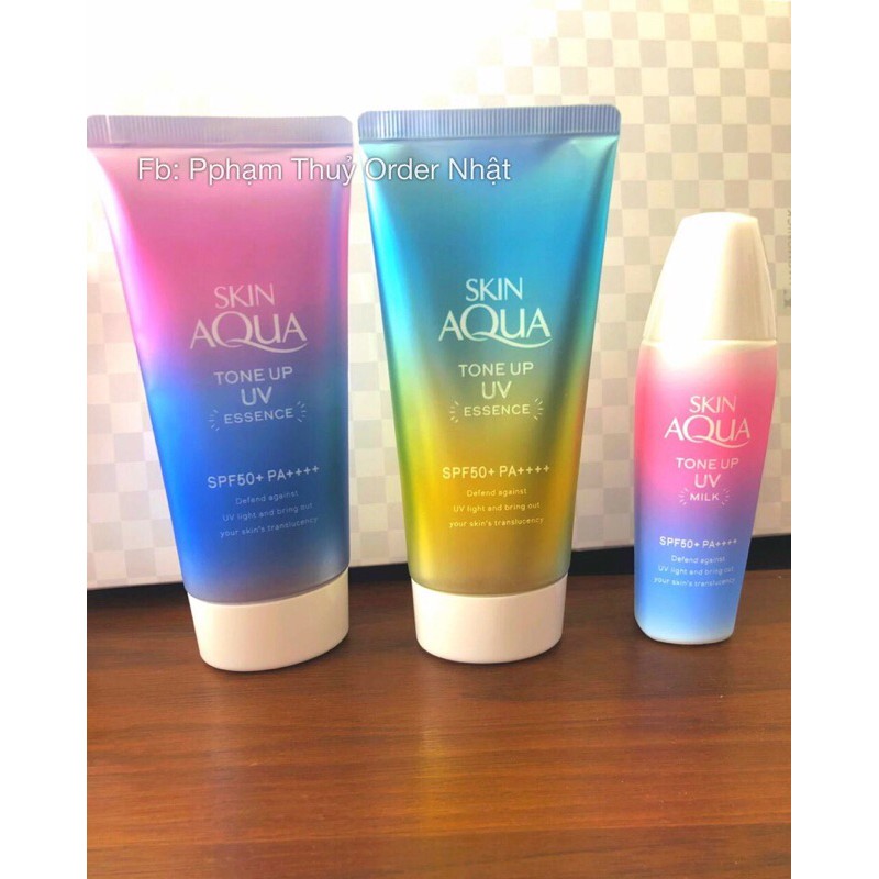 Kem chống nắng nâng tone Skin Aqua Tone Up UV Essence SPF 50+PA++++ 80g
