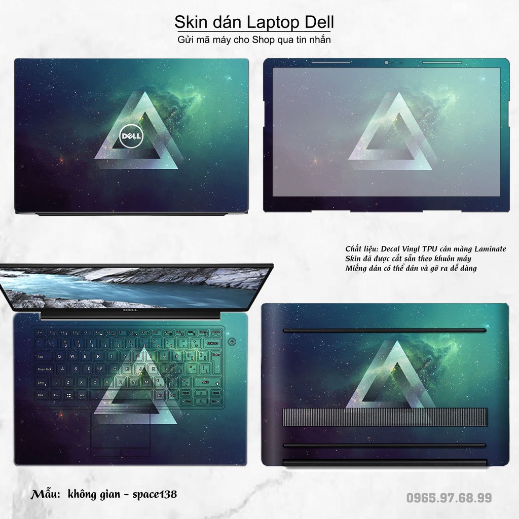 Skin dán Laptop Dell in hình không gian nhiều mẫu 23 (inbox mã máy cho Shop)
