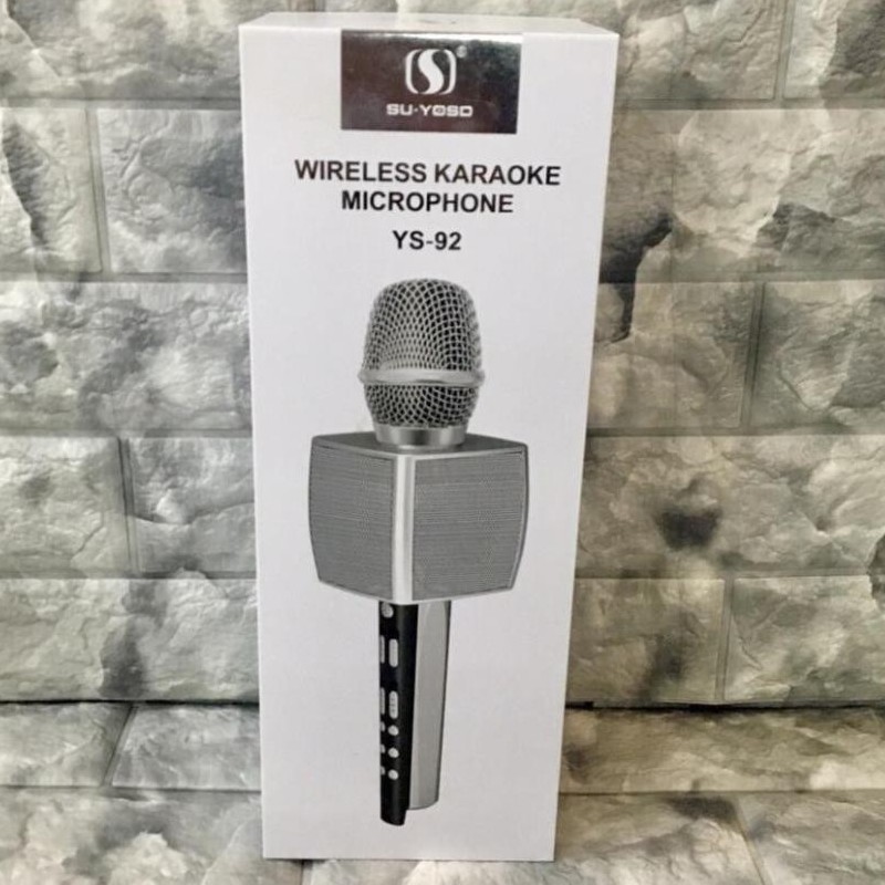 [Mã ELMSBC giảm 8% đơn 300K] Mic hát Karaoke Bluetooth Cao Cấp YS-92 hỗ trợ ghi âm/pass cực chuẩn- Bh 6 tháng