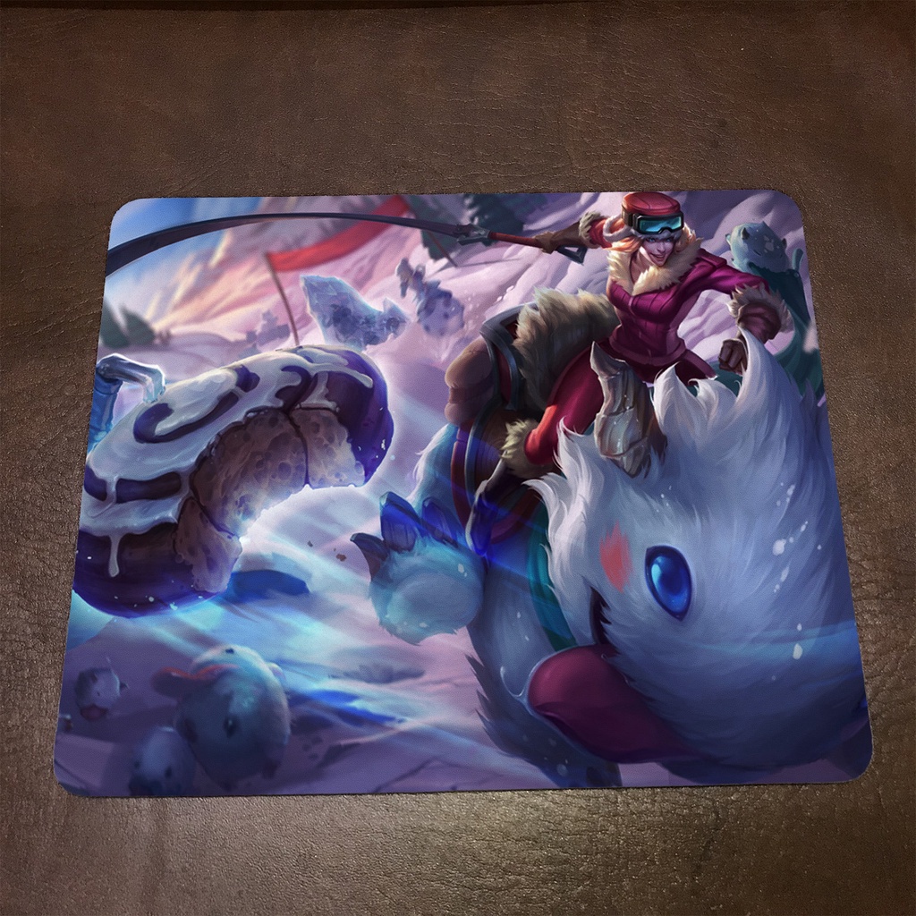 Lót chuột máy tính League of Legends SEJUANI - Mẫu 1 Mousepad cao su êm ái, nhận in theo yêu cầu