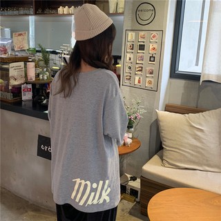 Áo thun Ulzzang cộc tay MILK ( ORDER)