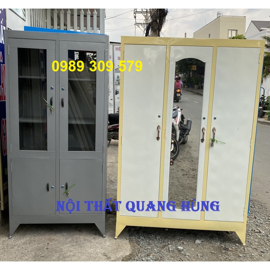 TỦ SẮT ÁO QUẦN 3 CỬA GIÁ RẺ TẠI XƯỞNG HCM