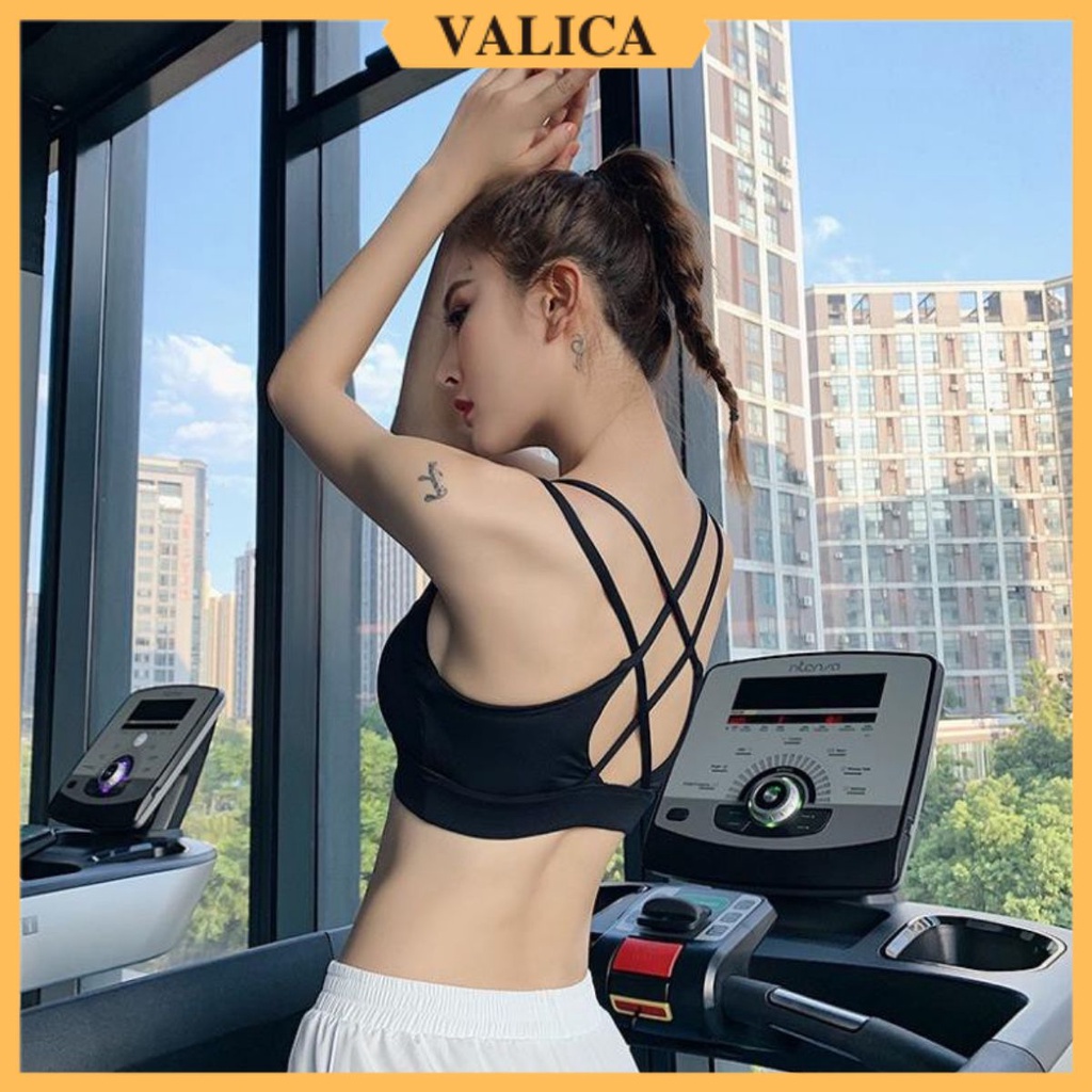 ÁO THỂ THAO NỮ FREESHIP ÁO BRA TẬP YOGA CAO CẤP CHÉO LƯNG A043