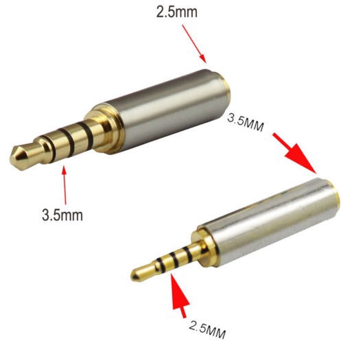 Đầu Nối Chuyển Đổi Từ Jack 3.5mm Sang Lỗ Cắm 2.5mm Hoặc Jack 2.5mm Sang Lỗ Cắm 3.5mm