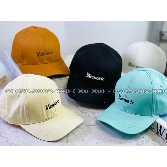 Nón kết kaki thêu chữ Memoji nhiều màu sắc phong cách ulzzang Hàn quốc đơn giản siêu đẹp (XU STORE PHU KIEN THOI TRANG)