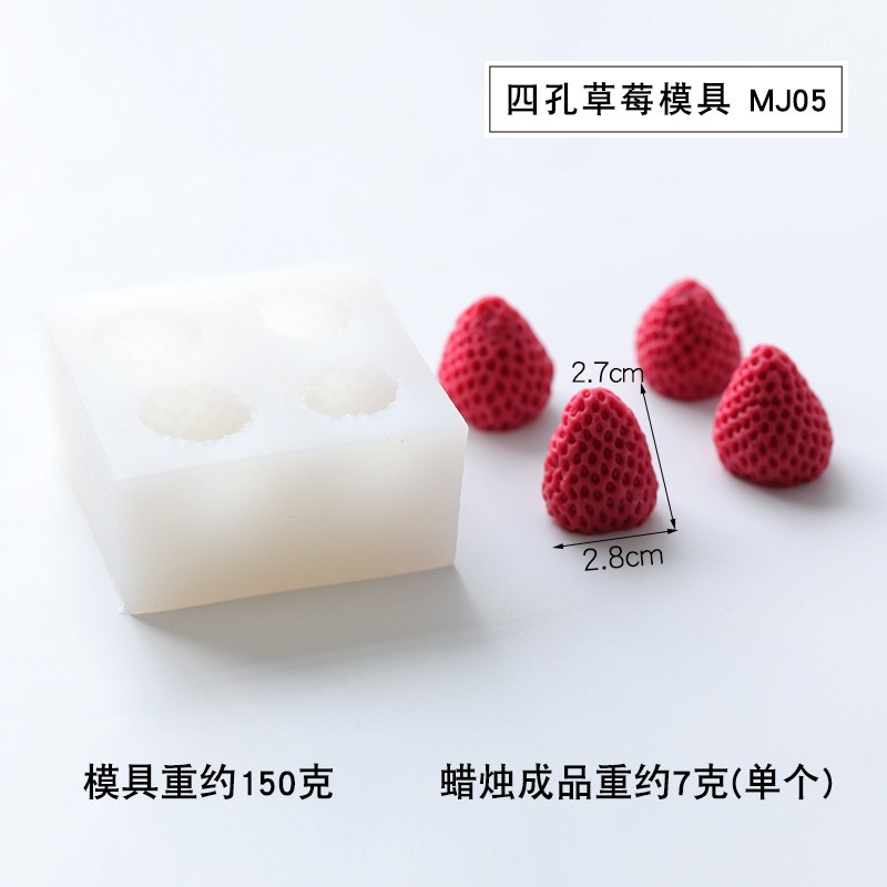KHUÔN SILICON TRÁI CÂY LÀM NẾN