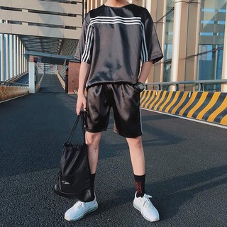 Set Bộ Nam Satin Mịn Mát, Form Chuẩn Vải Đẹp - Shop3nunisex