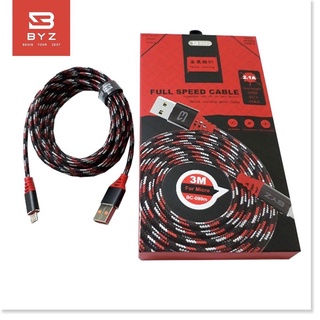 [CÁP SẠC NHANH] Cáp 3m BYZ dành cho Android/IOS/TYPE-C