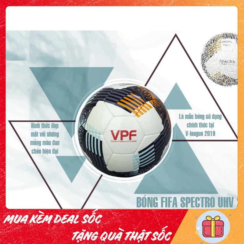 Bóng Động Lực Spectro UHV 2.07 SỐ 5 - Quả bóng đá đạt chuẩn thi đấu FIFA, kèm kim bơm và lưới