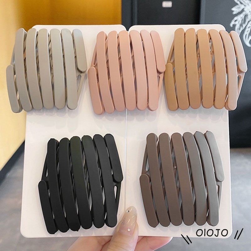 Băng Đô Cài Tóc Bằng Nhựa Acrylic Chống Trượt Thời Trang Hàn Quốc Cho Nữ