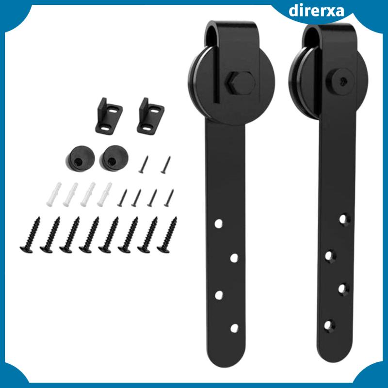 Bộ Thanh Trượt Cửa Ra Vào Bằng Thép Màu Đen Chất Lượng Cao