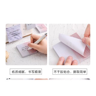 Giấy nhớ note họa tiết vân đá, đại lý thạch