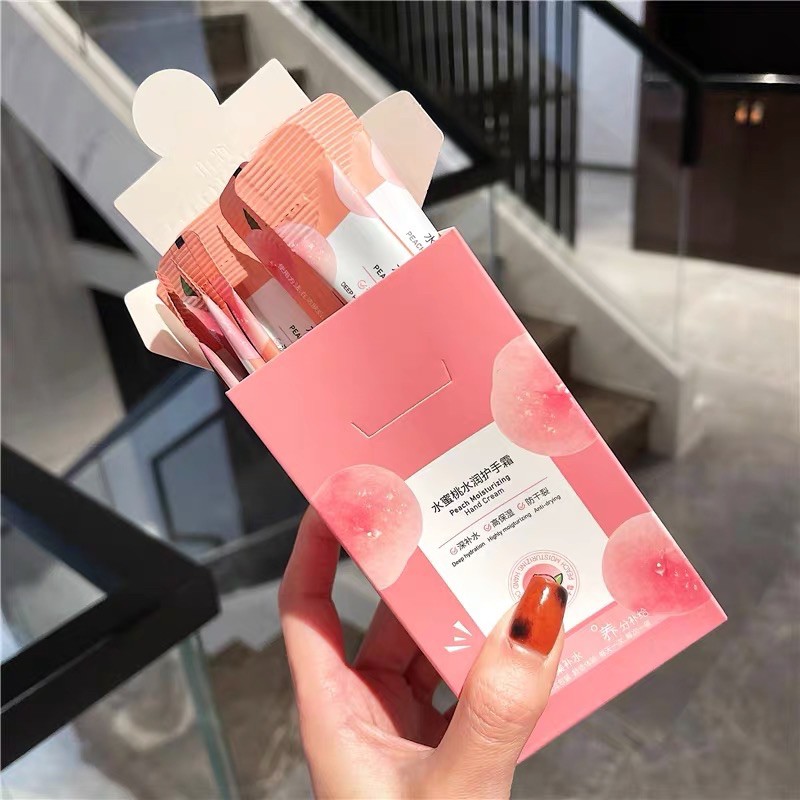 HỘP 20 GÓI Kem Dưỡng Da Tay Ẩm Mịn Màng Và Móng Chắc Khoẻ QISE Đào Cao Cấp | BigBuy360 - bigbuy360.vn