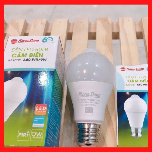 BÓNG ĐÈN THÔNG MINH Cảm Biến Chuyển Động Rada, Hồng Ngoại Cực Nhạy Rạng Đông 9w 15w, Bảo Hành 1 năm