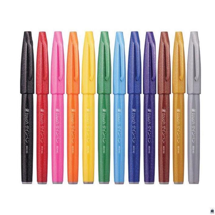 Bút viết thư pháp Pentel/Calligraphy - Pentel Brush Sign Pen - SES15