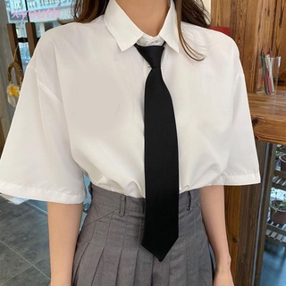 Cà vạt lụa trơn màu sắc retro dành cho nam và nữ