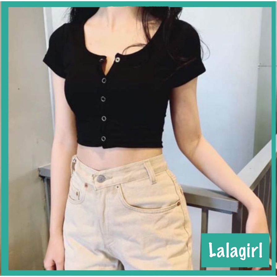 Áo croptop len tăm sát nách thời trang nữ , thun tăm cổ tròn 3 lỗ nữ ulzzang