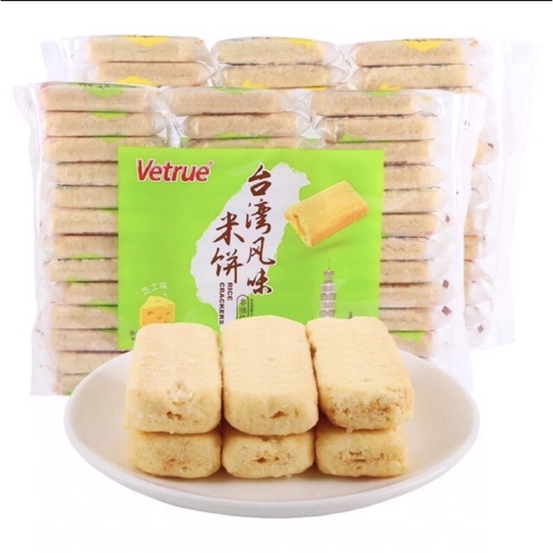 Gói 39 Chiếc Bánh Gạo Cuộn Phô Mai/ Trứng Chảy Vetrue 320g