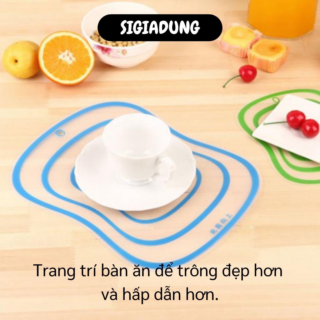 [SGD] Thớt Nhựa Dẻo - Combo 4 Thớt Kháng Khuẩn Chống Trượt Đa Năng, Độ Bền Cao, Dễ Vệ Sinh  3446