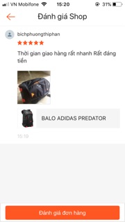 BALO ADD PREDATOR -HÀNG Y HÌNH