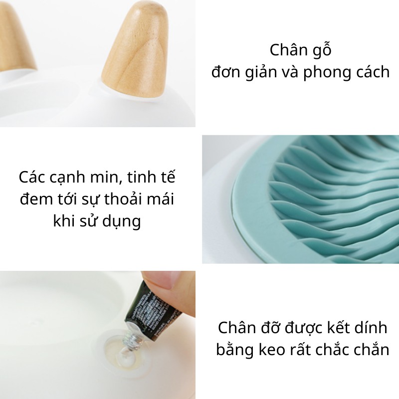 Hộp đựng khăn giấy chân gỗ, kiểu dáng tinh tế và sáng tạo làm đẹp cho không gian trong nhà