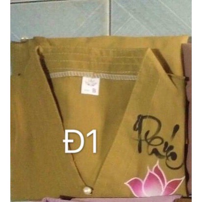 Bà lai nhật bé gái - Đồ lam đi chùa bé gái - Set lam Phật tử bé gái - Huỳnh Gia