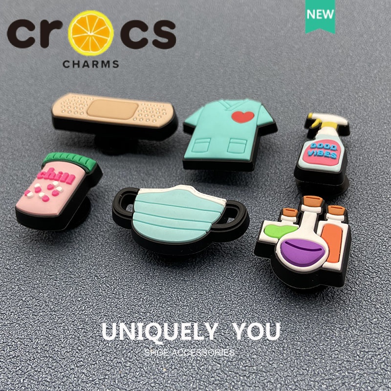 Phụ Kiện Trang Trí Giày Crocs Họa Tiết Hoạt Hình Đáng Yêu