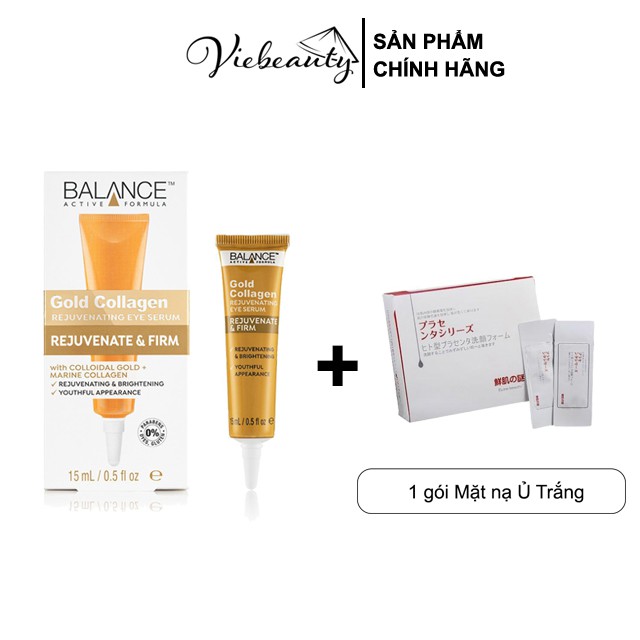 Kem Dưỡng Mắt Balance Giúp Giảm Thâm Và Tái Tạo Da Mắt Active Formula Gold Collagen Rejuvenating Eye 15ml - Khongcoson | BigBuy360 - bigbuy360.vn