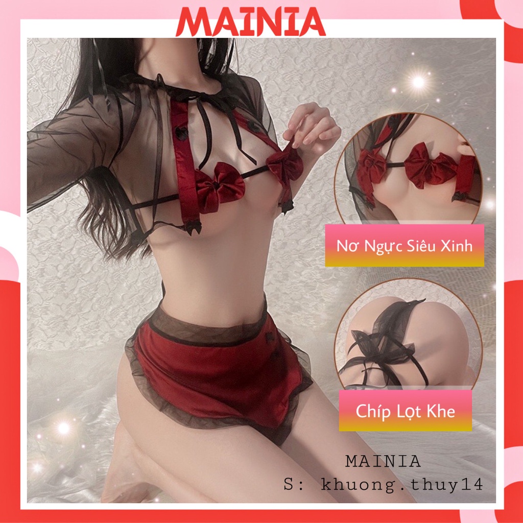 Set Đồ Ngủ Cosplay Cô Hầu Gái Phá Cách Kiểu Mới Sexy Gợi Cảm Mainia Shop