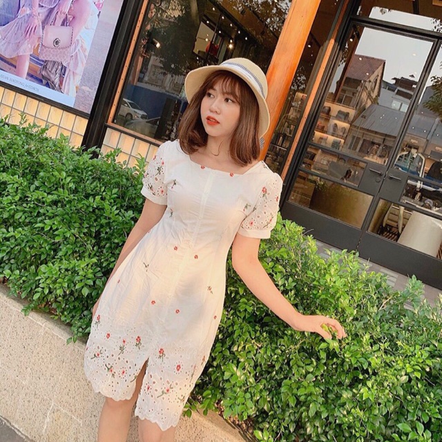 Đầm Xô thuê hoa