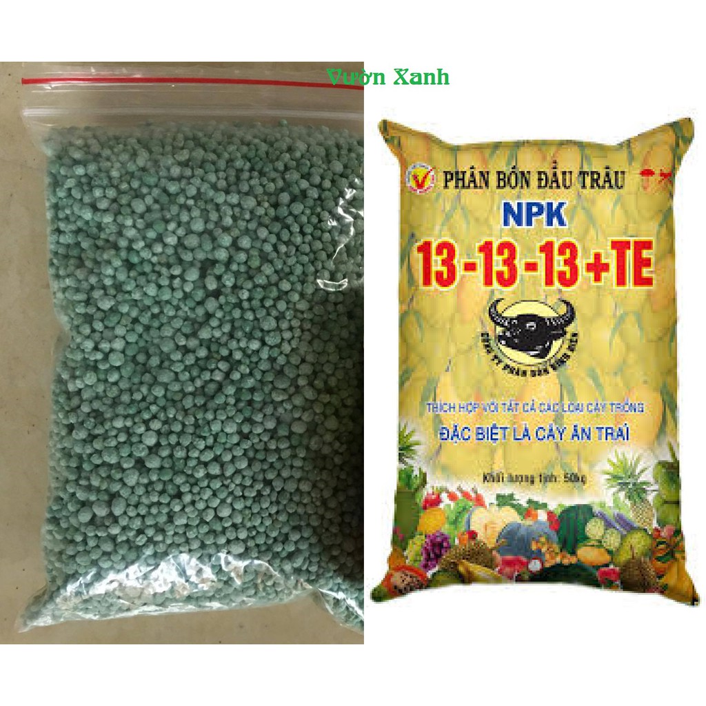 Phân bón NPK 13-13-13 +TE 500gr bón cho nhiều loại cây